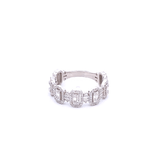 Ring diamond band 7 sections wide - Gaines Jewelers