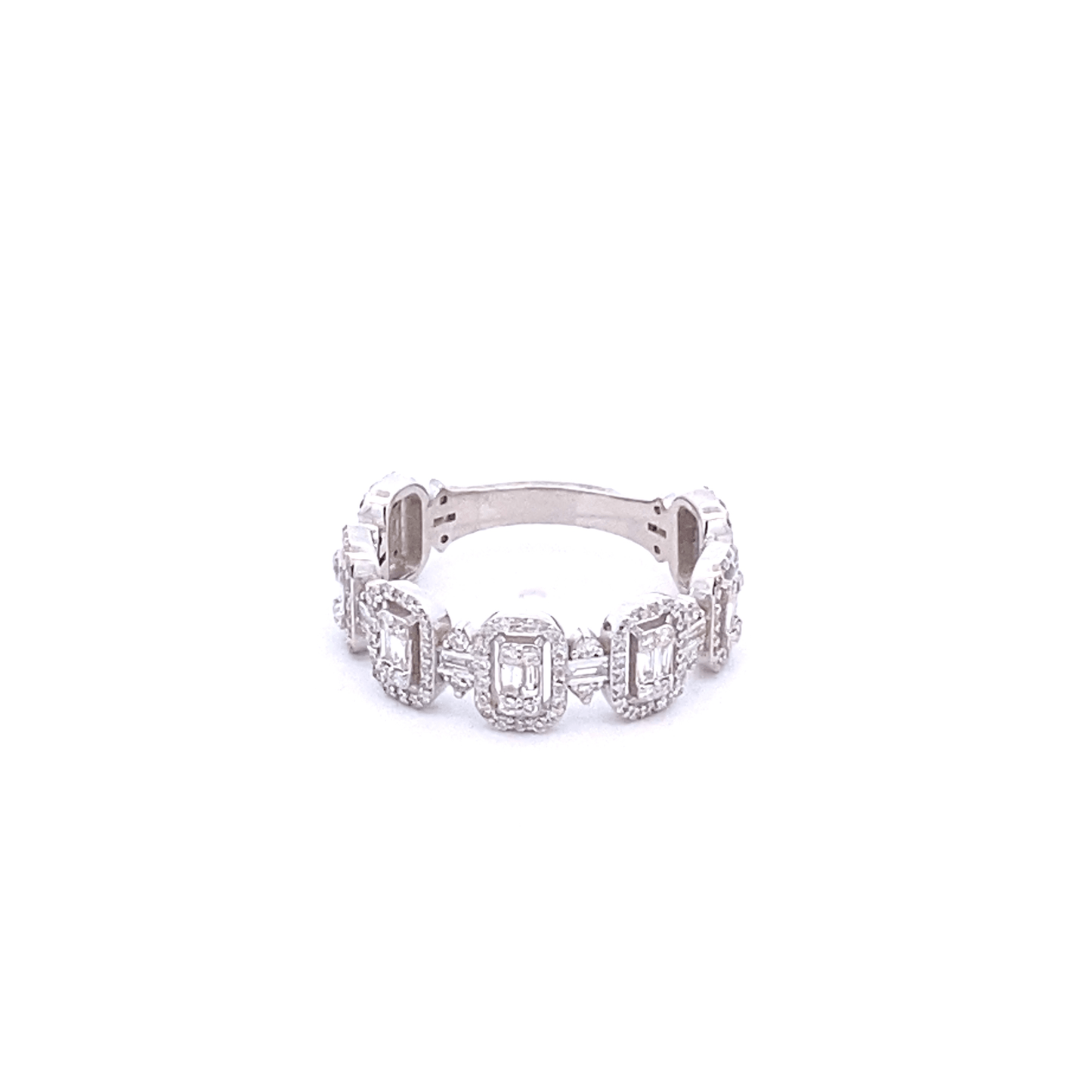 Ring diamond band 7 sections wide - Gaines Jewelers