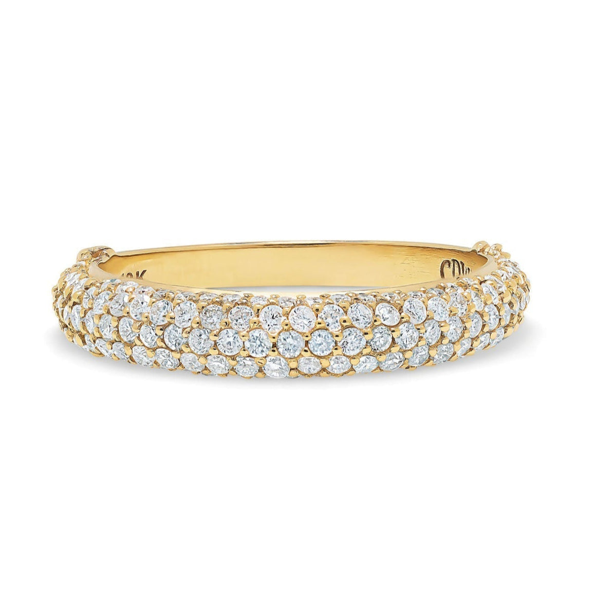Ring diamond pave band - Gaines Jewelers