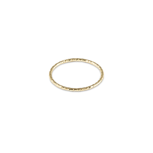 Ring-Gold Thin Textured - Gaines Jewelers