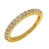 ring halfway diamond band=.40ct 14kt yellow gold - Gaines Jewelers