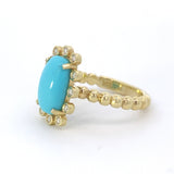 Ring- Turquoise & diamond ring - Gaines Jewelers