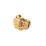 Ring wide multi knot 14kt yellow gold - Gaines Jewelers