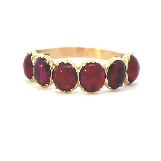 Rings- Antique Garnet Ring - Gaines Jewelers