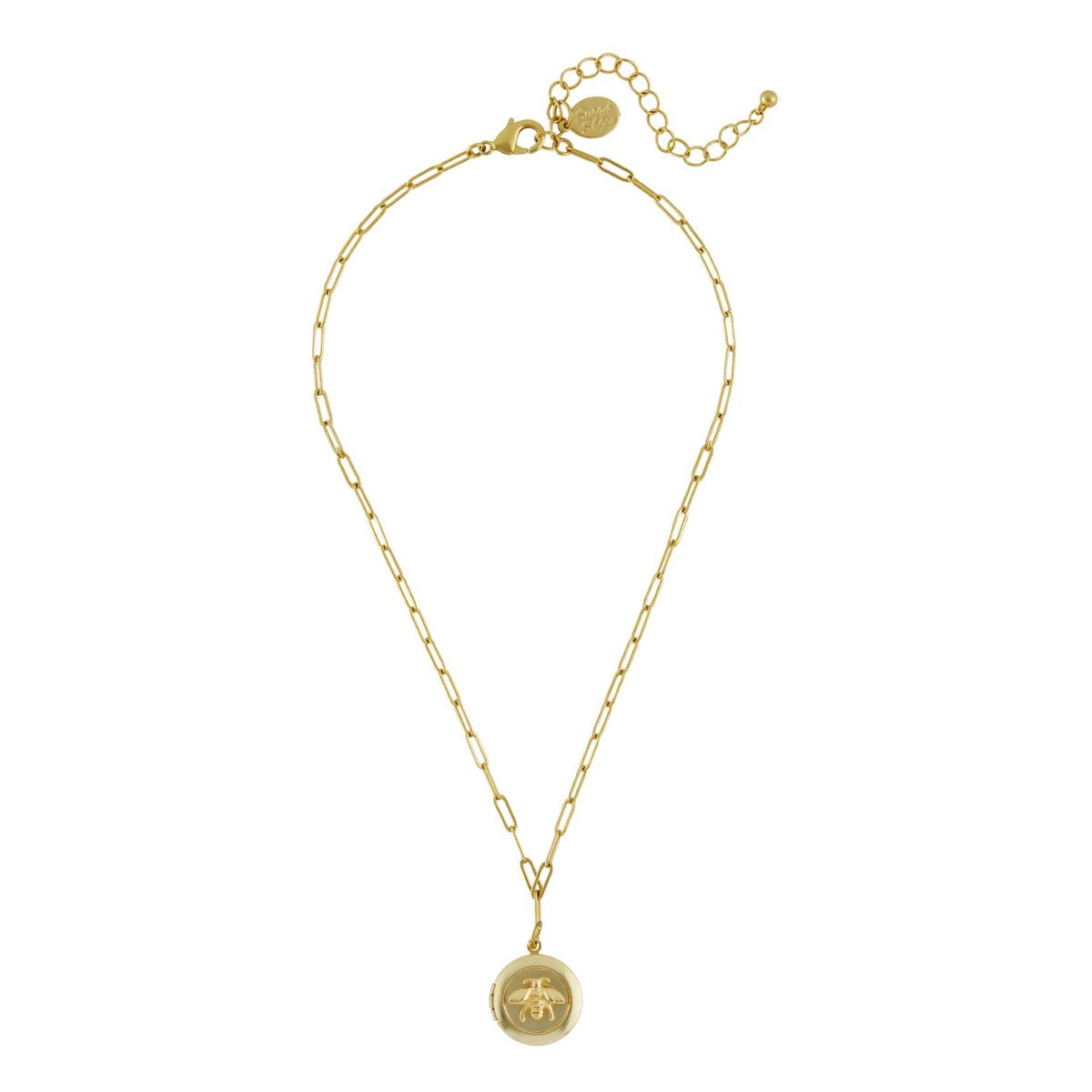 Round Bee Locket Necklace - Gaines Jewelers
