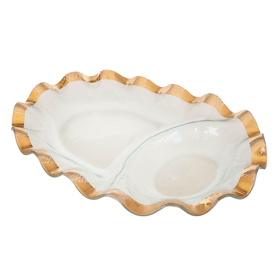 Ruffle oval chip/dip - Gaines Jewelers