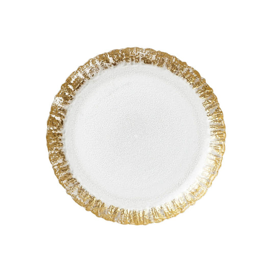 Rufolo Gold Glass Salad Plate - Gaines Jewelers