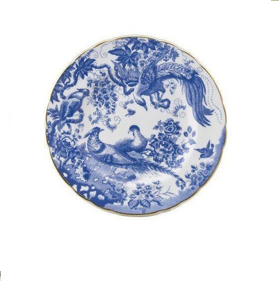 Salad Plate Aves Blue - Royal Crown Derby - Gaines Jewelers