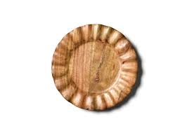 Salad Plate Wood Ruffle - Gaines Jewelers