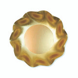 SATIN GOLD WAVY PAPER APPETIZER/DESSERT BOWLS/8PK - Gaines Jewelers