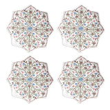 Scalloped Side/Cocktail Plate Set/4 - Chambray Villa Seville - Gaines Jewelers