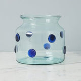 Seashell Sealed Flower Vase, Blue - Gaines Jewelers