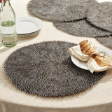 Set of 4 Guinea Fowl Feather Placemats - Feathers - Gaines Jewelers
