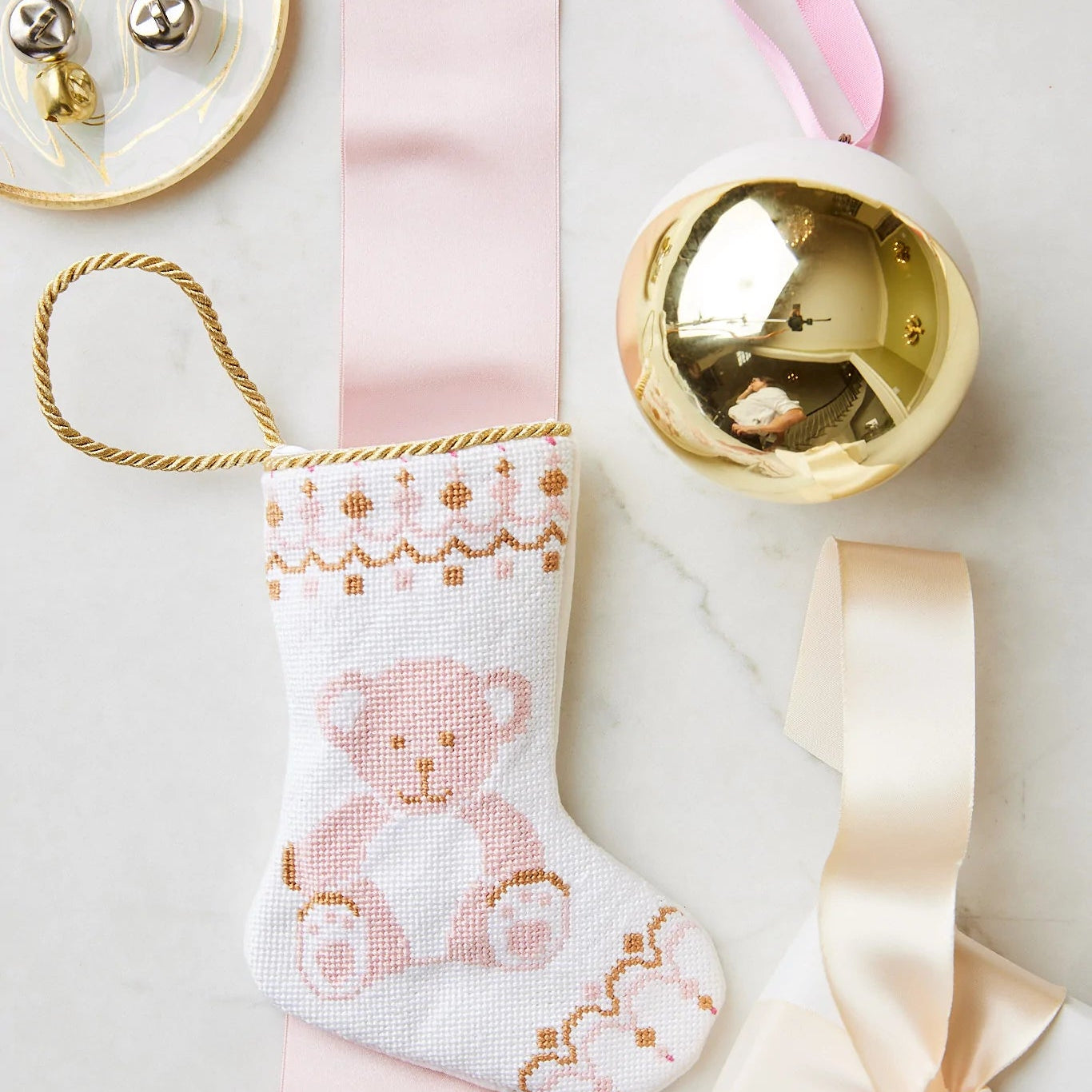 Shuler Studio- Bear-y Christmas in Pink - Gaines Jewelers