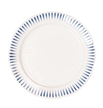 Side/Cocktail Plate - Delft Blue Sitio Stripe - Gaines Jewelers