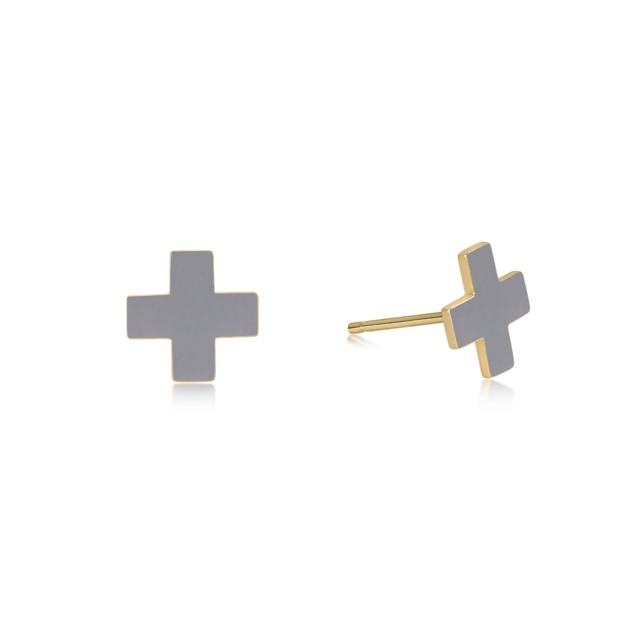 Signature Cross Gold Stud - Gaines Jewelers