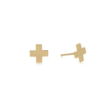 Signature Cross Gold Stud - Gaines Jewelers