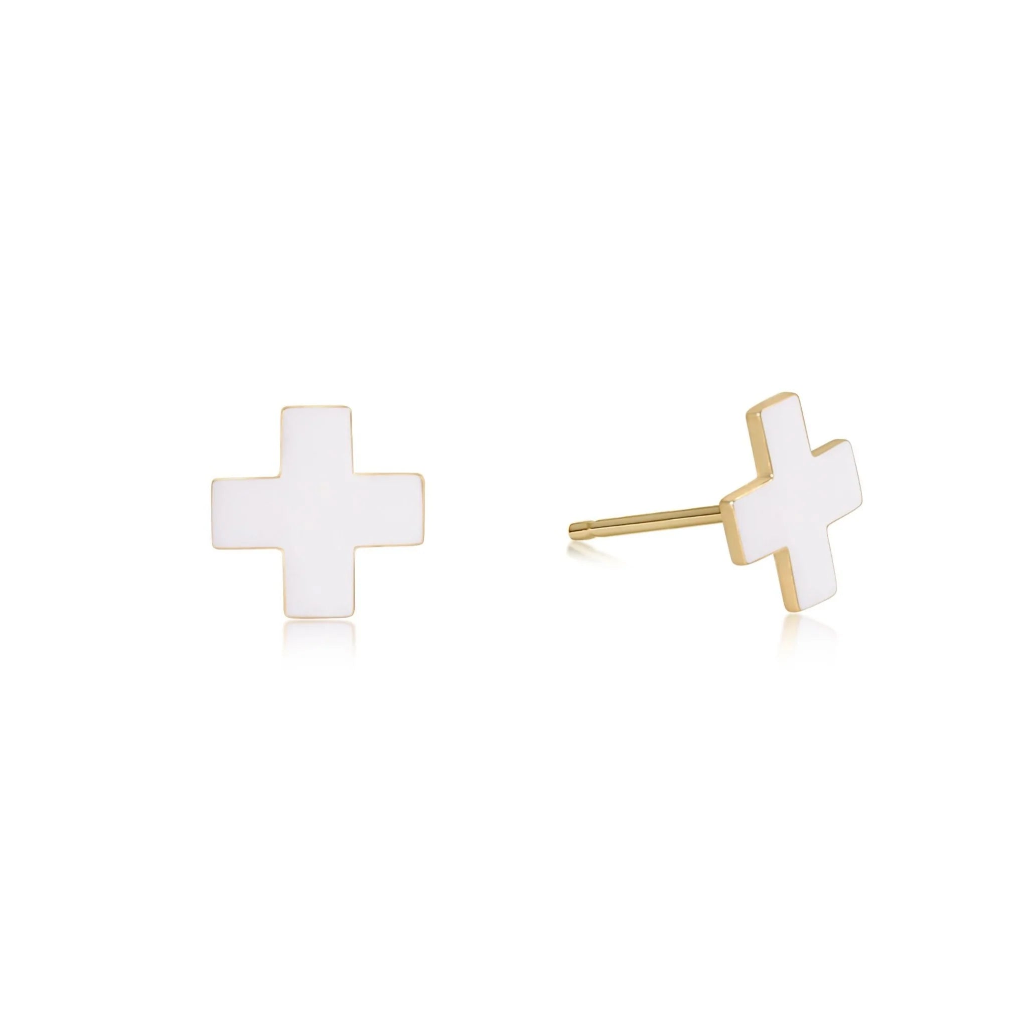 Signature Cross Gold Stud - Gaines Jewelers