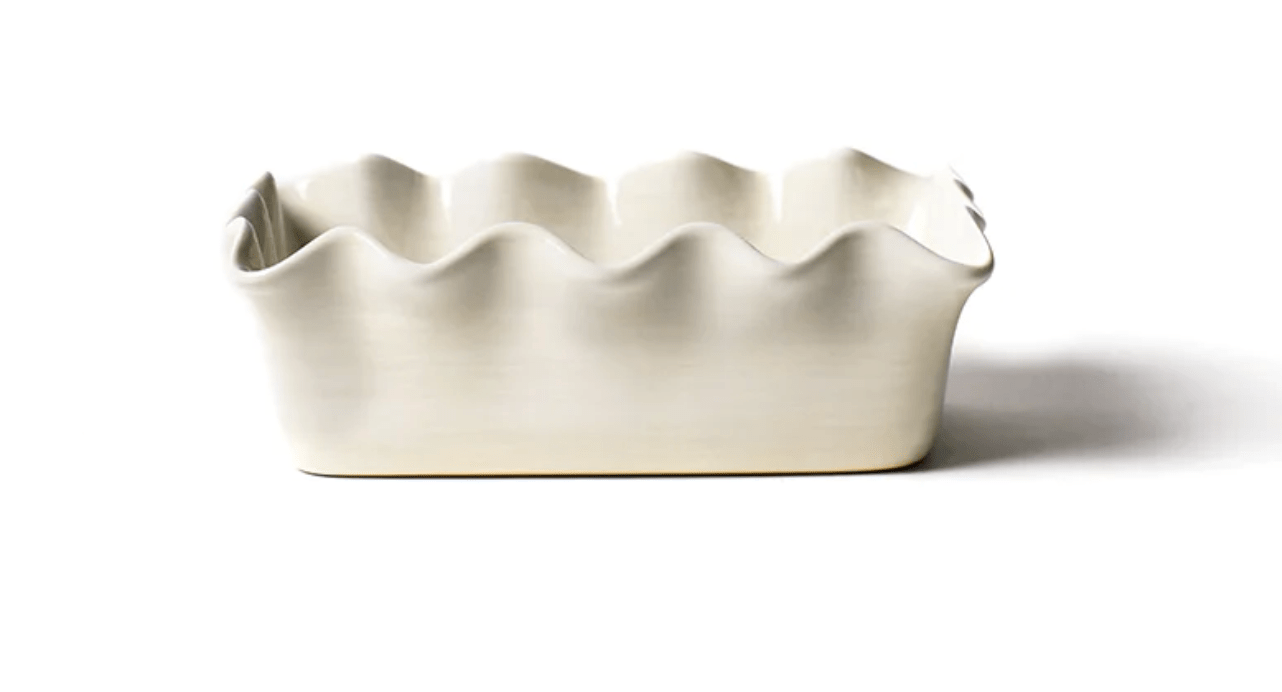 Signature Ruffle Loaf Pan White - Gaines Jewelers