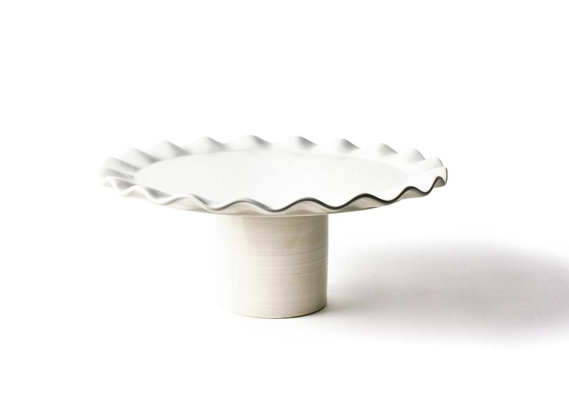Signature White Ruffle 14in Cake Stand - Gaines Jewelers