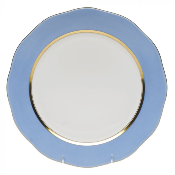 Silk Ribbon Cornflower Blue Charger - Gaines Jewelers