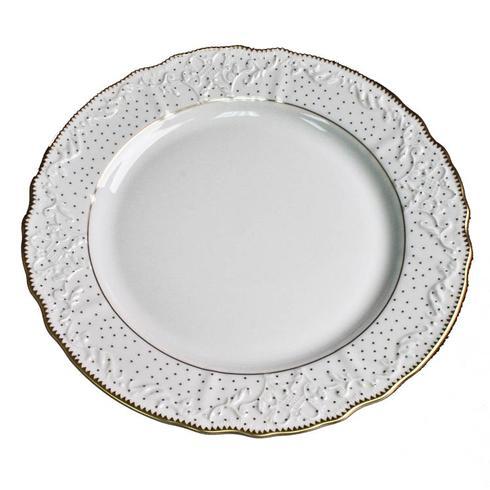 Simply Anna - Polka Gold Dinner Plate - Gaines Jewelers