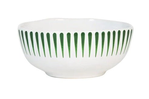 Sitio Stripe Cereal/Ice Cream Bowl - Basil - Gaines Jewelers