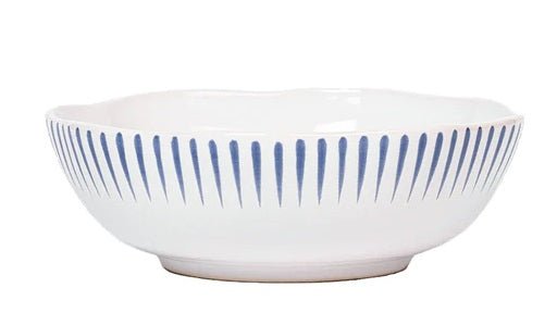 Sitio Stripe Coupe Bowl Delft Blue - Gaines Jewelers