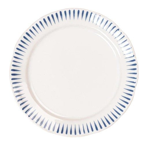 Sitio Stripe Dinner Plate - Delft Blue - Gaines Jewelers