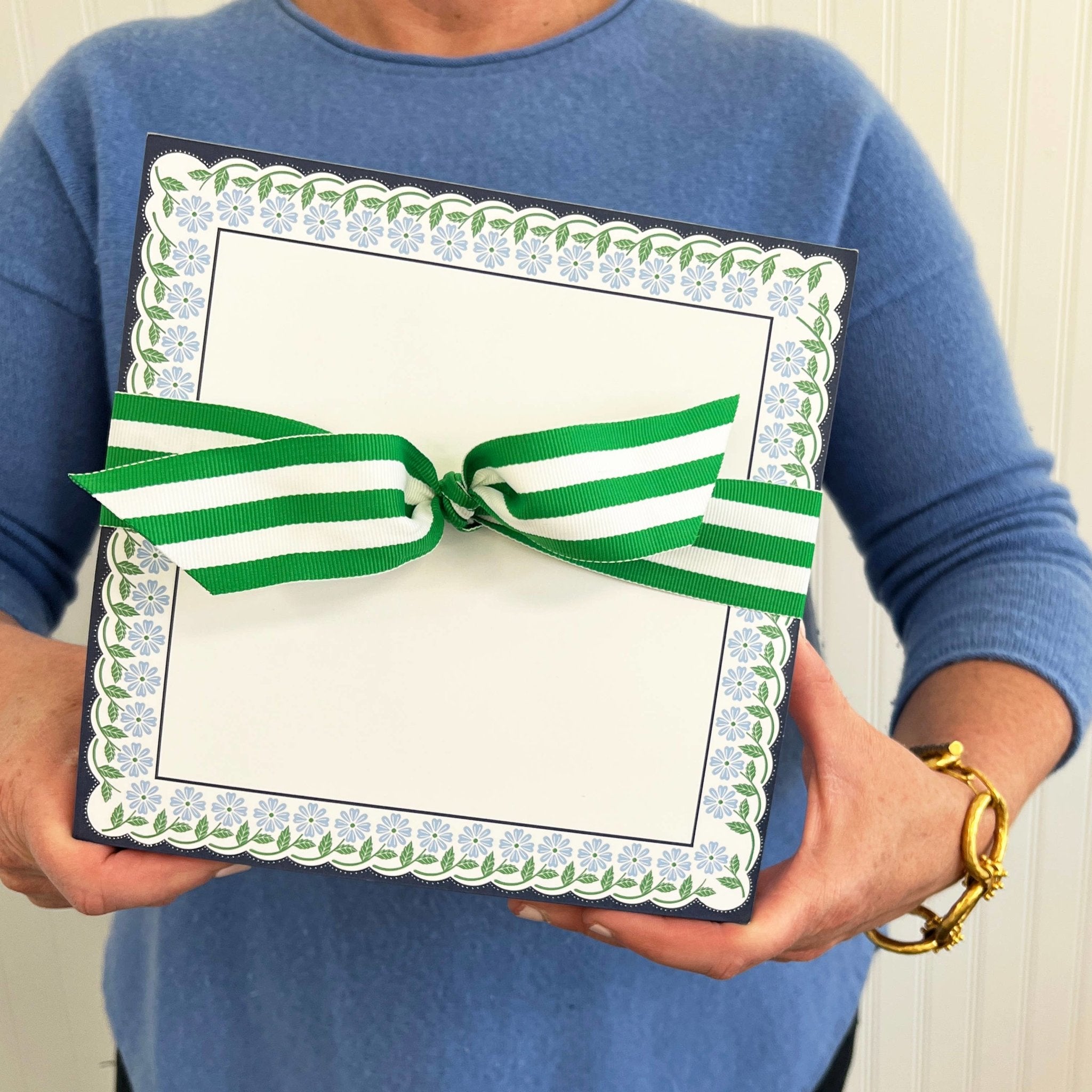 SLAB Notepad | Floral Border - Gaines Jewelers