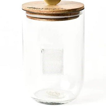 Small Mini Wooden Lid Glass Jar - Gaines Jewelers