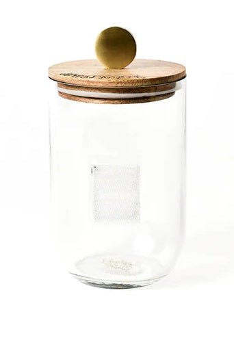 Small Mini Wooden Lid Glass Jar - Gaines Jewelers