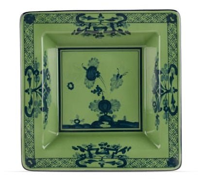 Small Square Change Tray Malachite Oriente Italiano - Gaines Jewelers