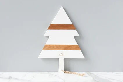 Small White Mod Tree Charcuterie Board - Gaines Jewelers