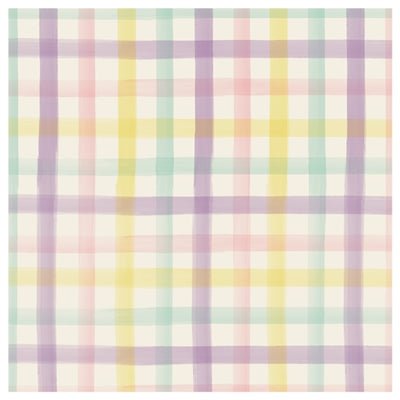 Spring Plaid Cocktail Napkin S/20 - Gaines Jewelers