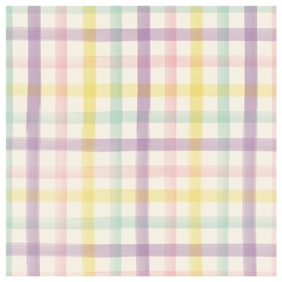 Spring Plaid Cocktail Napkin S/20 - Gaines Jewelers