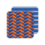 Square Coaster- Hand-Painted Gator - Gaines Jewelers