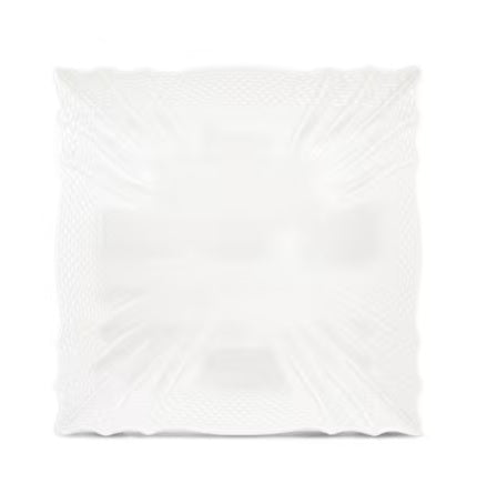 Square Small Plate White Vecchio Ginori - Gaines Jewelers