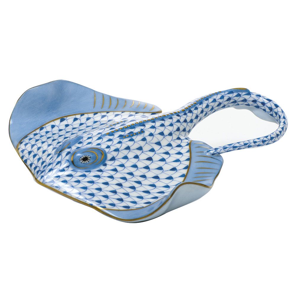 Stingray in blue by Herend - Gaines Jewelers