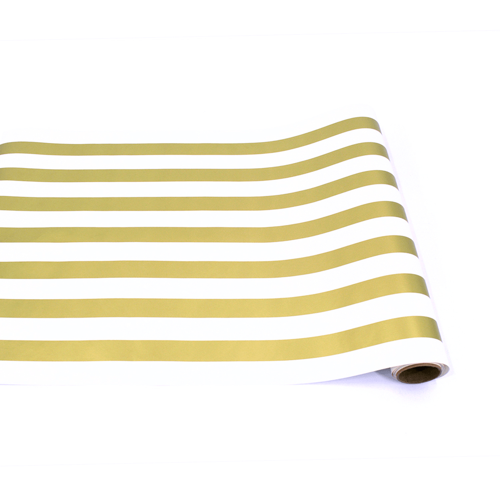 Table Runner- Gold Classic Stripe - Gaines Jewelers