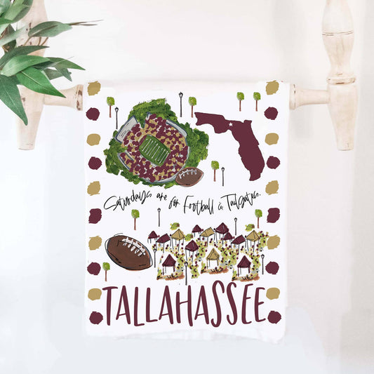 Tallahassee, Fl Tea Towel - Gaines Jewelers