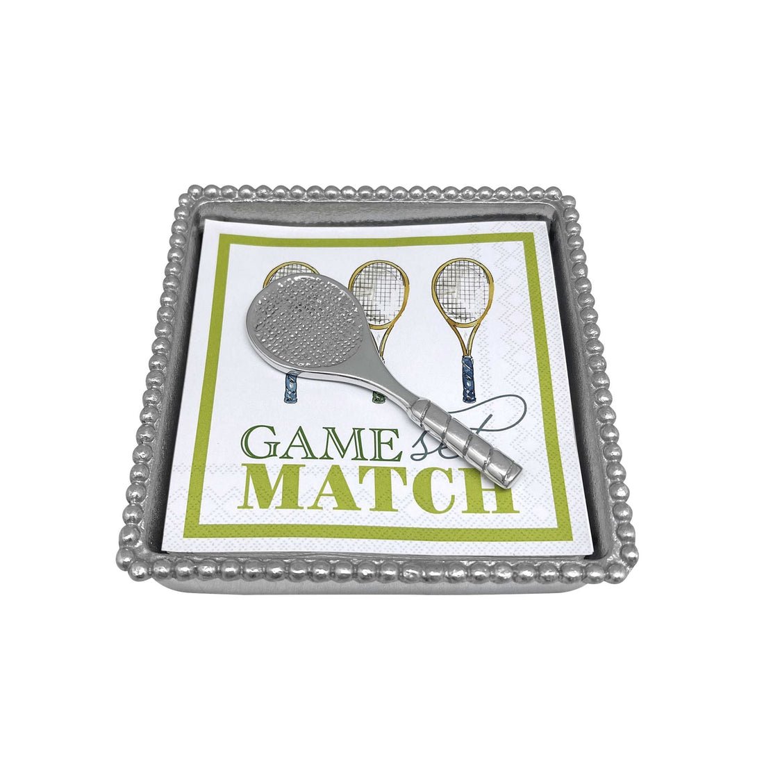Tennis Racket Beaded Napkin Holder - Gaines Jewelers