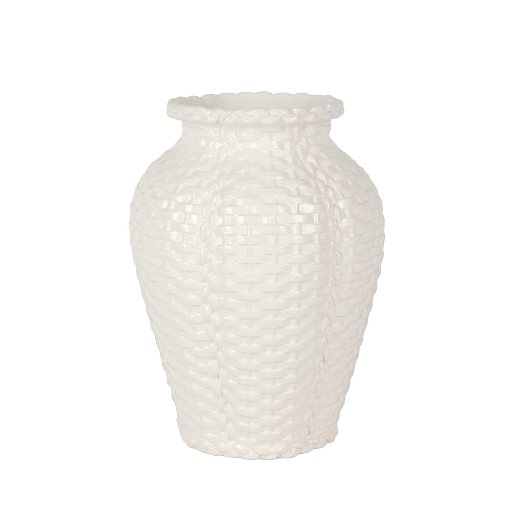 Tessere Basketweave Medium Vase - Gaines Jewelers