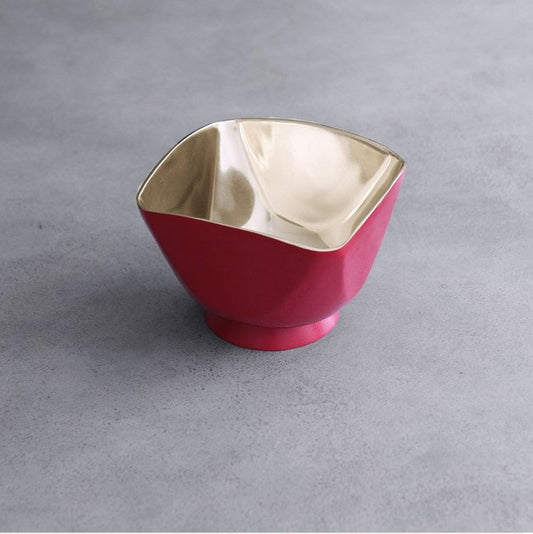 THANNI Elena Small Bowl - Red and Gold - Gaines Jewelers