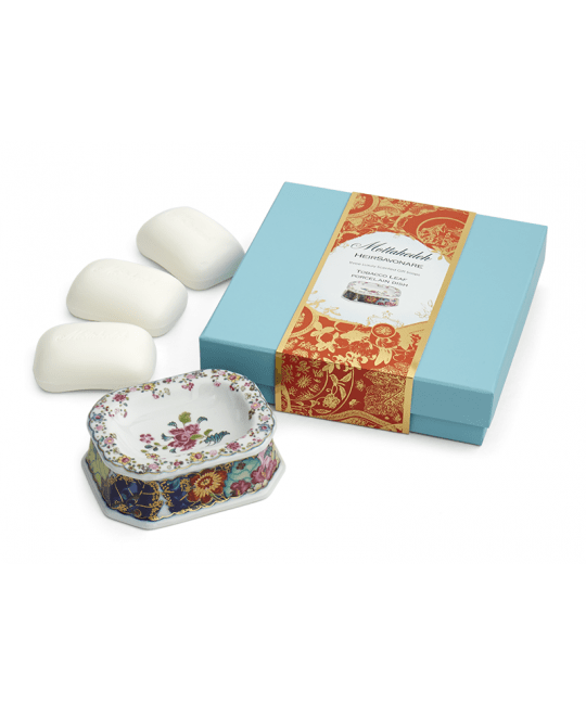 Tobacco Leaf HeirSavonare Gift Soap Set - Mottahedeh - Gaines Jewelers