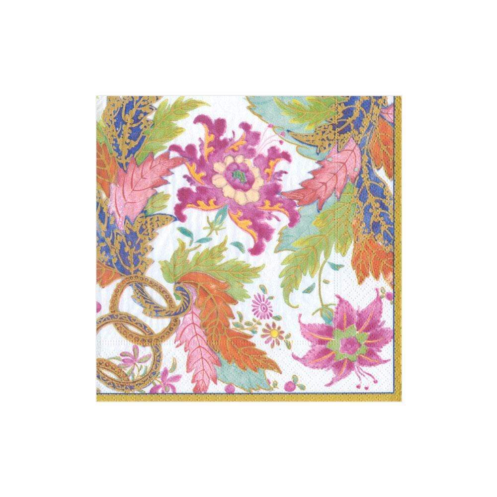 Tobacco Leaf Paper Cocktail Napkins in Ivory - 20 Per Package - Gaines Jewelers