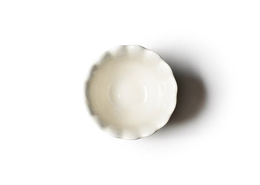 Trifle Bowl Signature White Ruffle - Gaines Jewelers