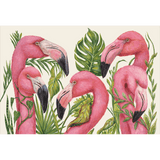 Tropical Flamingos Placemat - Gaines Jewelers