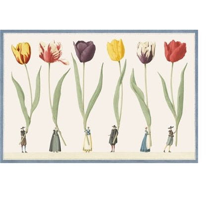 Tulip Parade Die-Cut Placemat - Gaines Jewelers