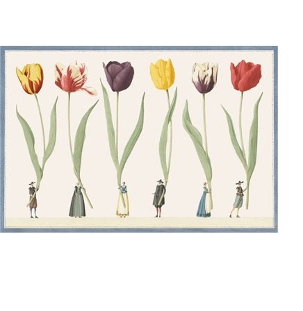 Tulip Parade Die-Cut Placemat - Gaines Jewelers